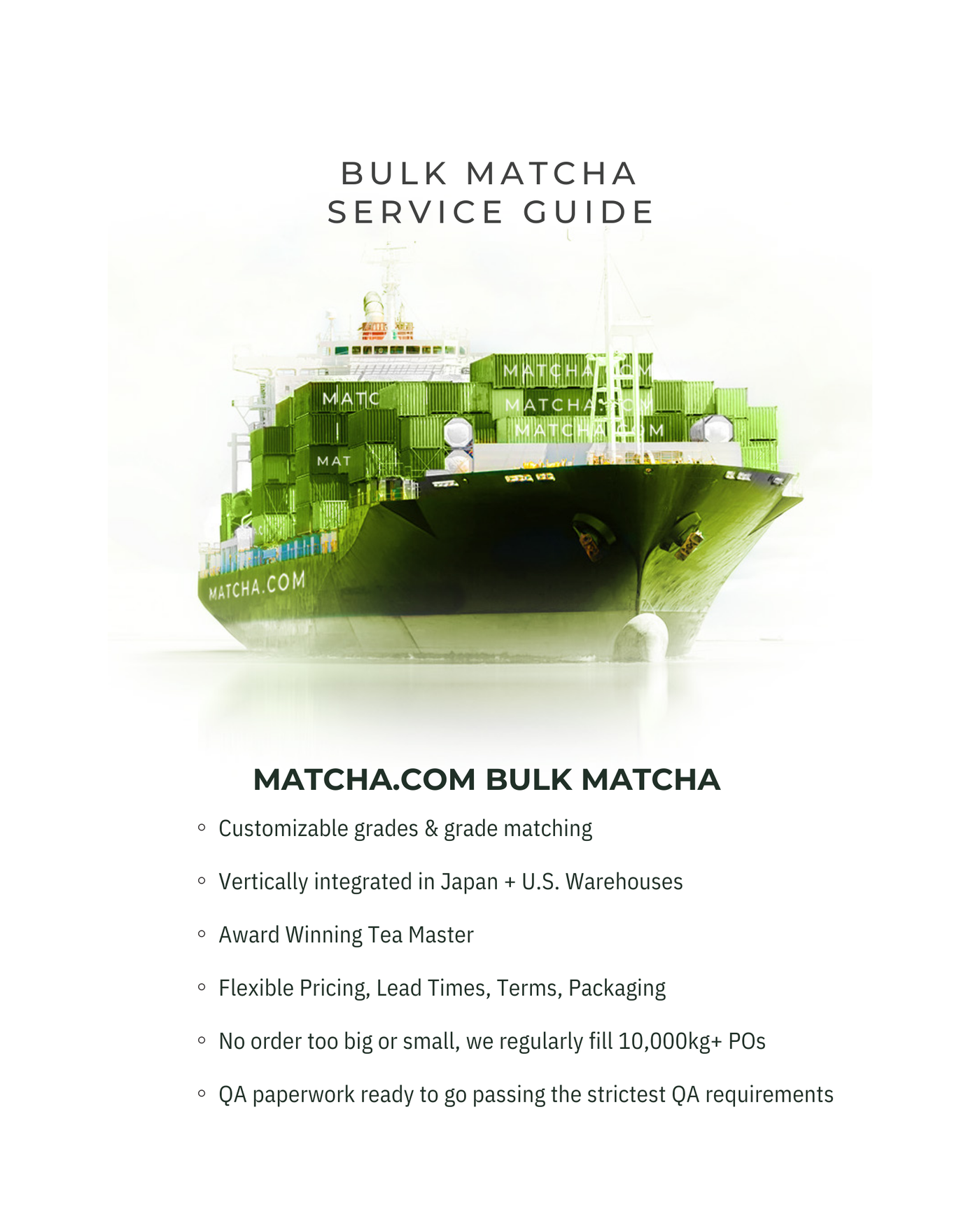 BULK ORGANIC CULINARY MATCHA