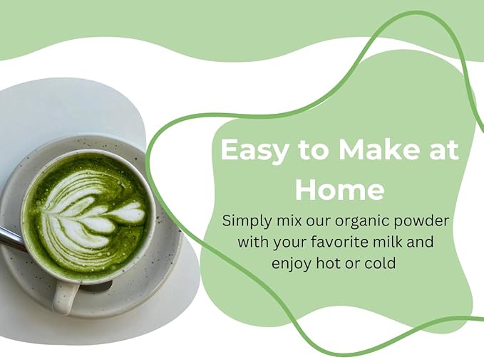 ORGANIC MATCHA LATTE, SWEETENED MATCHA ORGANIC WHOLESALE 1KG BAG